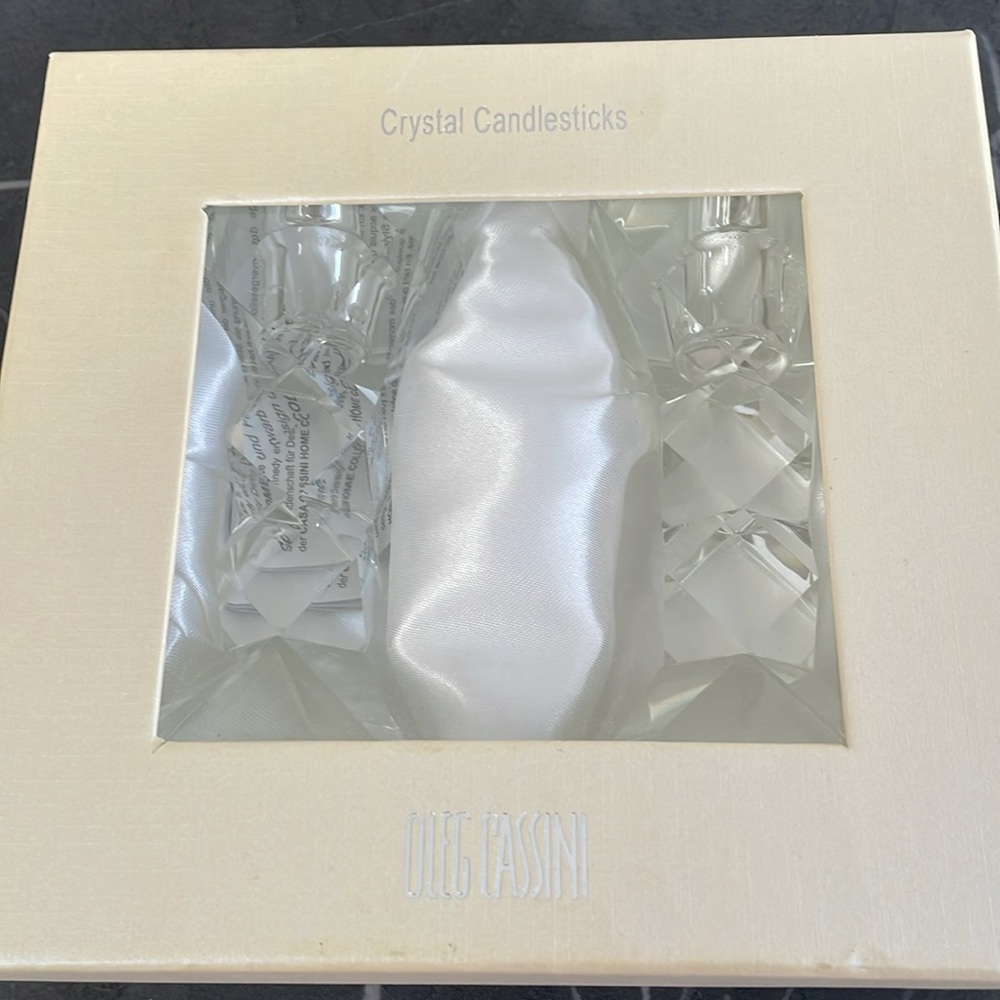 Crystal candlesticks - Picture 2 of 5